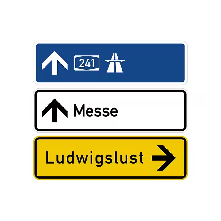Custom Outdoor Road Direction Sign for Street Navigation