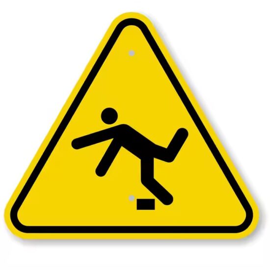 Custom Reflective Safety Warning Sign for Workplace and Road Use