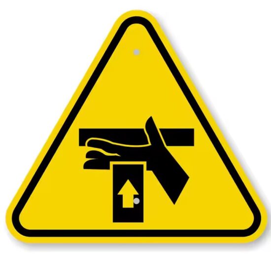 Custom Reflective Safety Warning Sign for Workplace and Road Use