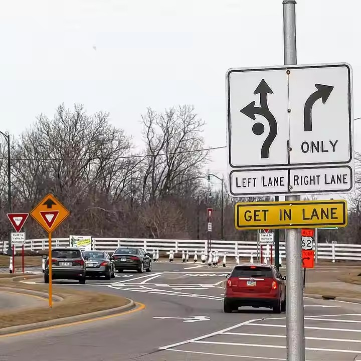 Custom Size Safety Warning Metal Traffic Sign