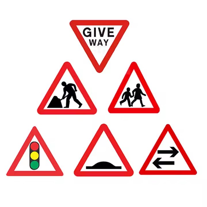 Custom Reflective Traffic Information Warning Sign for Road Safety