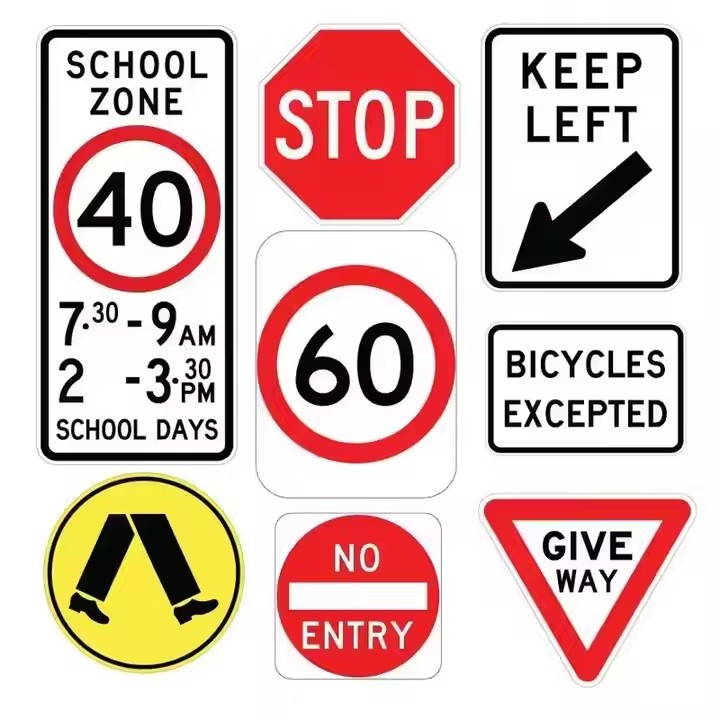 Factory Direct Road Warning Metal Traffic Sign