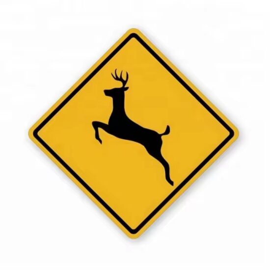 Factory Direct Custom Metal Safety Warning Sign with Reflective Surface