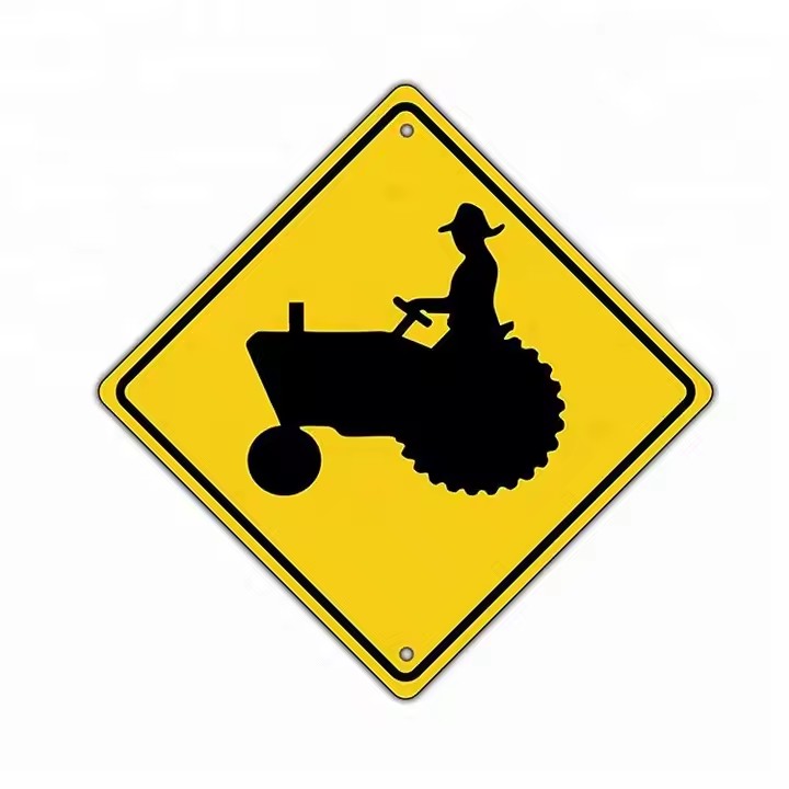 Factory Direct Custom Metal Safety Warning Sign with Reflective Surface