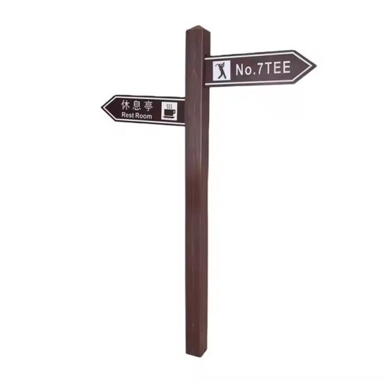 Custom Outdoor Road Direction Sign for Wayfinding