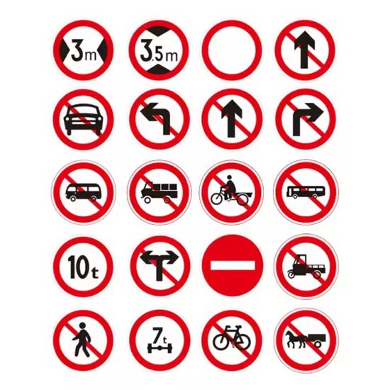 Reflective Aluminum Safety Road Sign for Traffic Control
