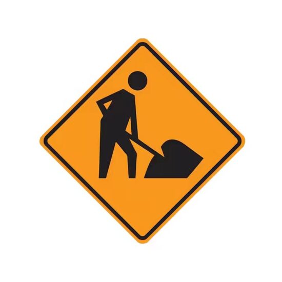 Waterproof Rustproof Road Work Construction Sign