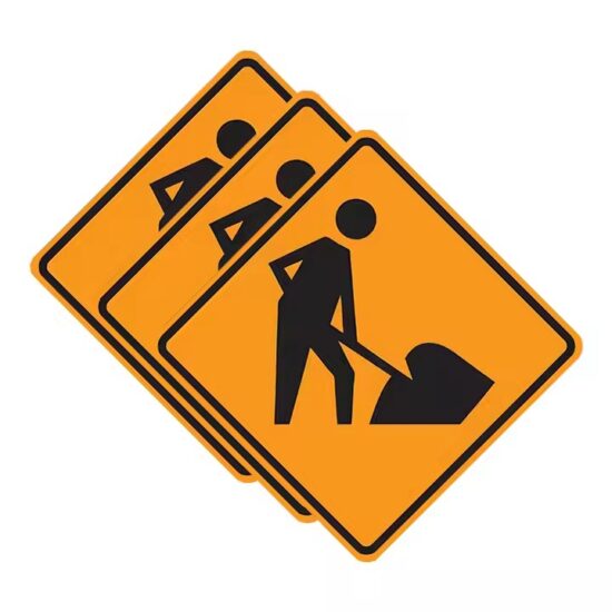 Waterproof Rustproof Road Work Construction Sign