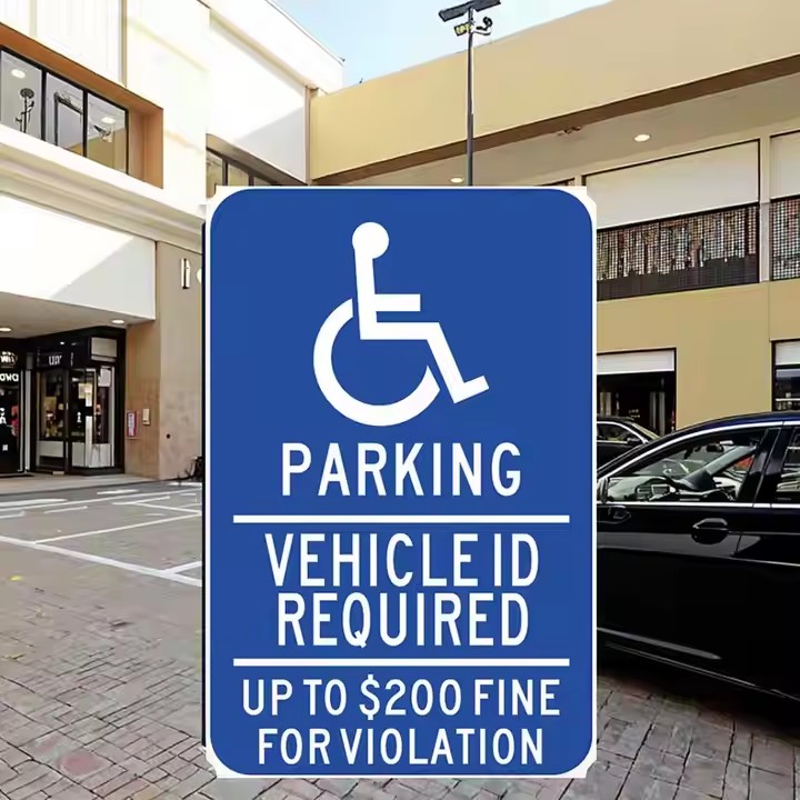 Wholesale Custom Aluminum Handicap Parking Sign
