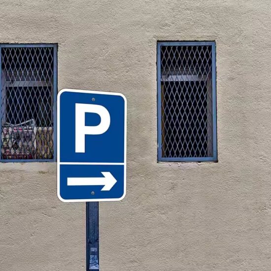 High Quality Reflective Parking Sign for Outdoor Use