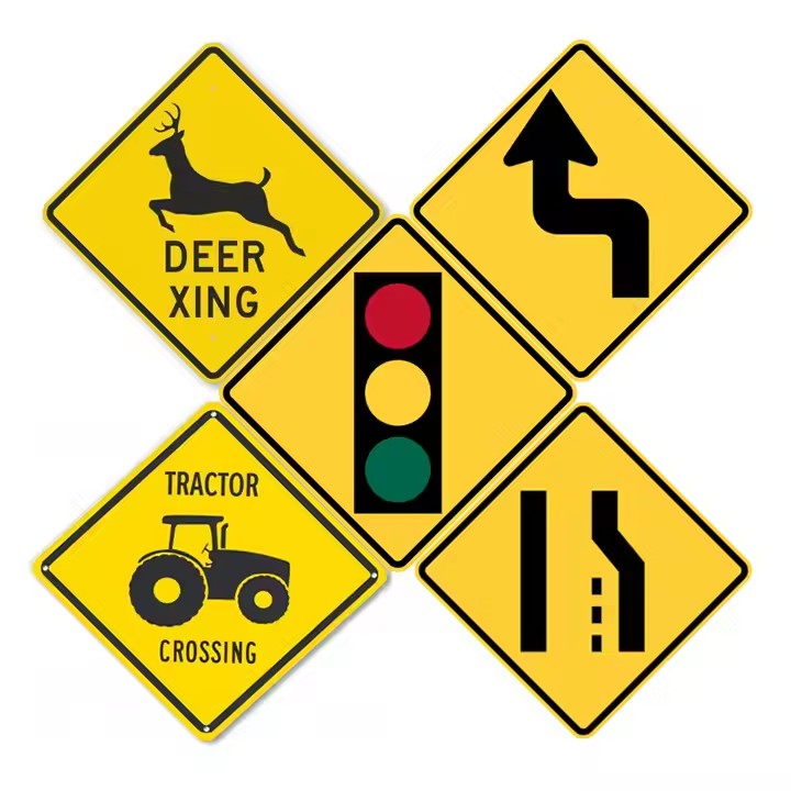Custom Aluminum Warning Road Traffic Sign