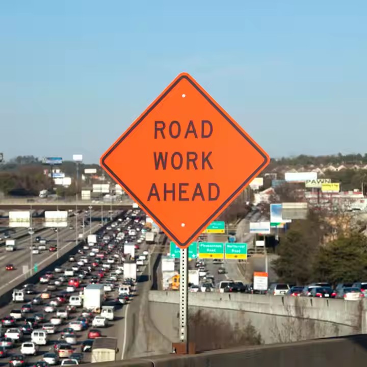 Premium Road Control Traffic Safety Construction Sign