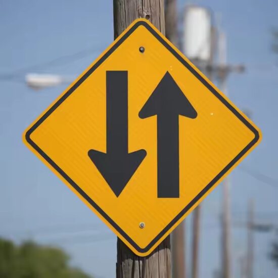 Custom Size Reflective Safety Warning Road Sign

