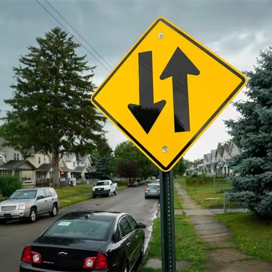 Custom Size Reflective Safety Warning Road Sign

