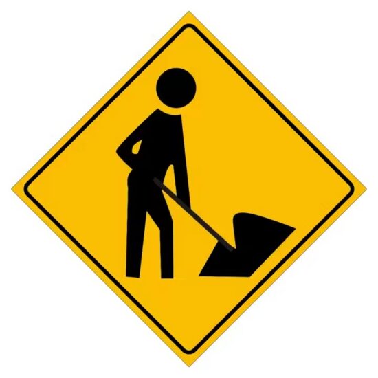 Custom Reflective Road Construction Safety Sign

