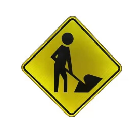 Custom Reflective Road Construction Safety Sign

