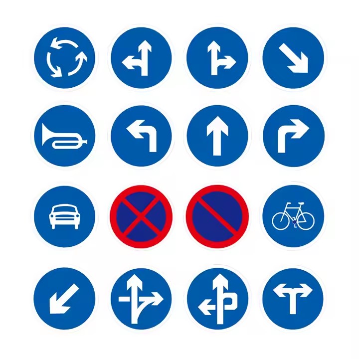 Custom Reflective Aluminum Traffic Guide Sign Manufacturer