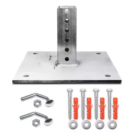 Custom Base Bracket for Traffic Sign Installation