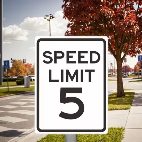 Custom Waterproof Eco-Friendly Aluminum Speed Limit Sign
