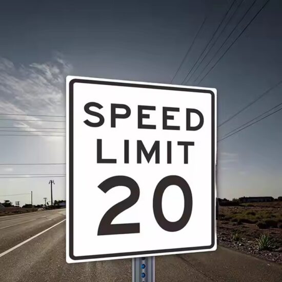 Custom Waterproof Eco-Friendly Aluminum Speed Limit Sign
