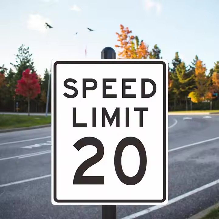 Custom Waterproof Eco-Friendly Aluminum Speed Limit Sign