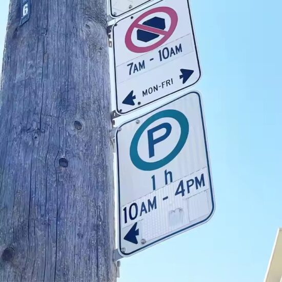 Custom Size Reflective Traffic Safety Parking Sign