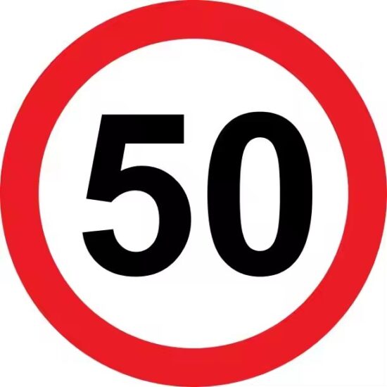 Wholesale Road Safety Speed Limit Sign with Reflective Surface