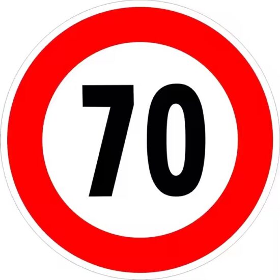 Wholesale Road Safety Speed Limit Sign with Reflective Surface