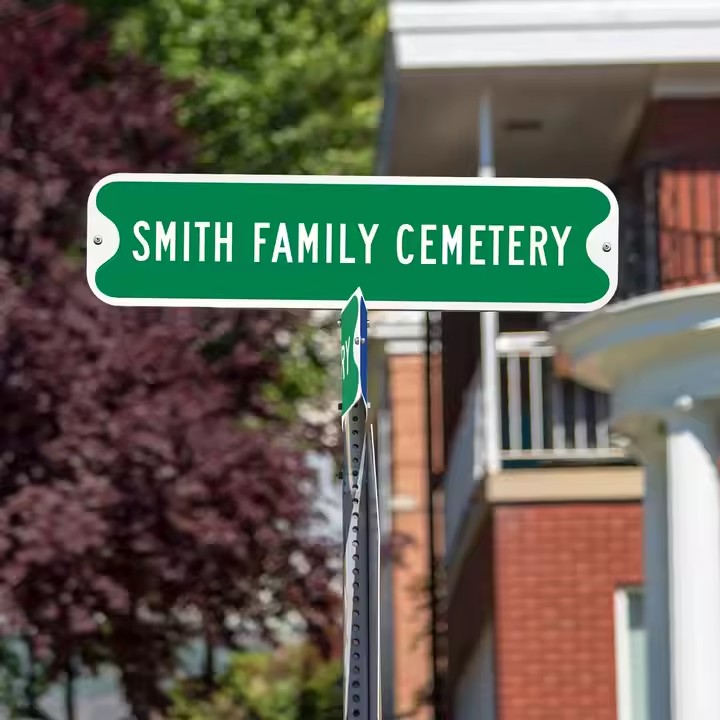 Custom waterproof aluminum street name sign with reflective letters