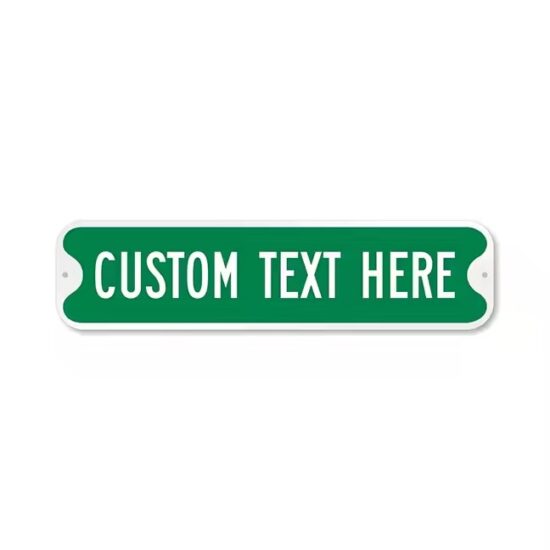 Custom waterproof aluminum street name sign with reflective letters