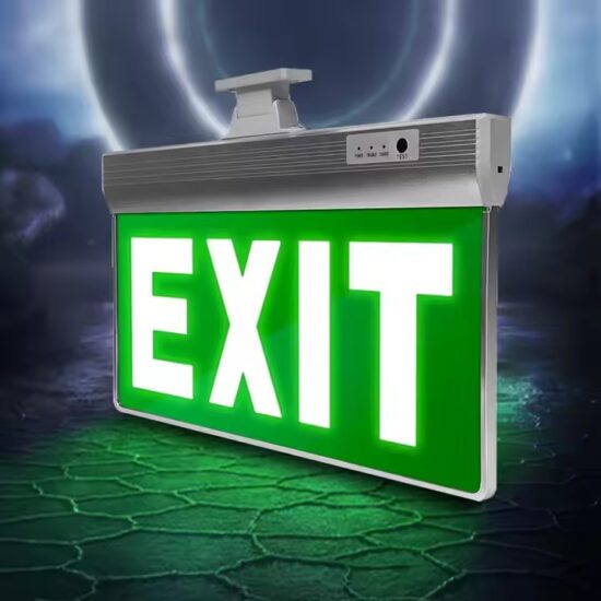 Wholesale LED Emergency Exit Sign with Backup Battery and Escape Symbol
