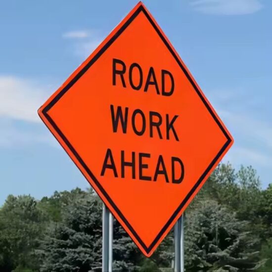 Reflective Road Construction Sign for Traffic Safety
