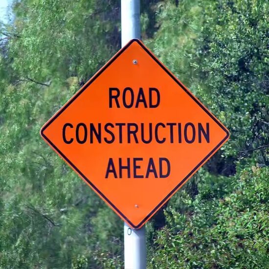 Reflective Road Construction Sign for Traffic Safety
