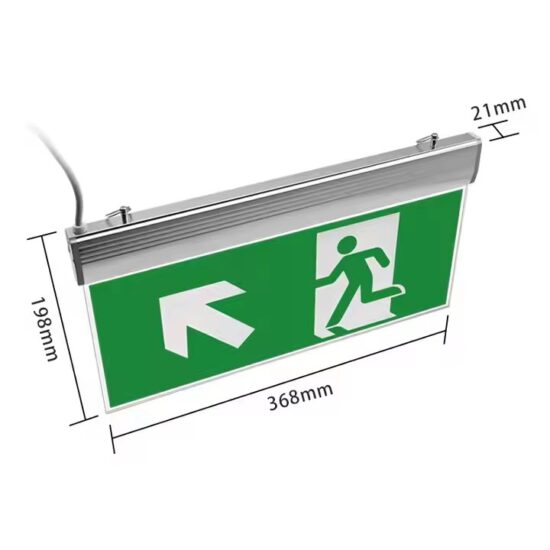Waterproof LED Emergency Exit Sign for Fire Safety Compliance
