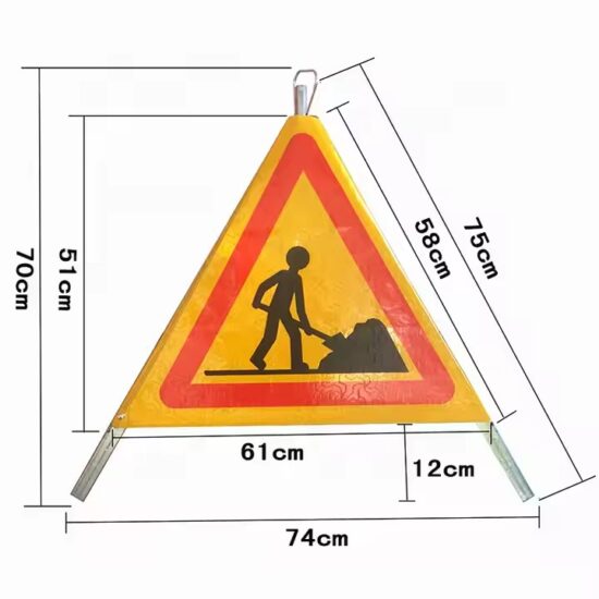 Tripod Reflective Road Safety Construction Sign