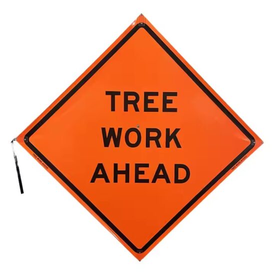 Reflective Traffic Construction Warning Sign with High-Brightness Stripes