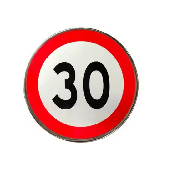 Round Road Safety Speed Limit Sign with Reflective Surface
