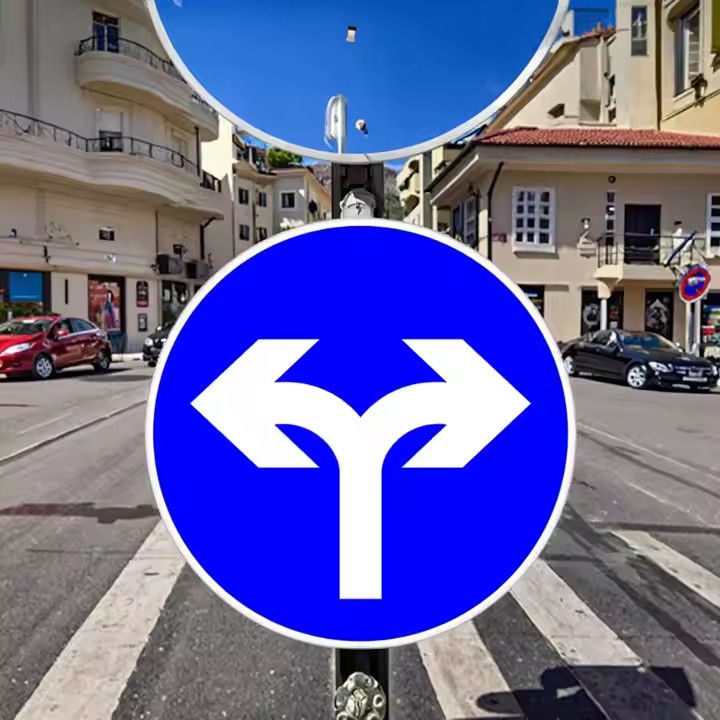 Custom Reflective Aluminum Traffic Guide Sign for Road Safety