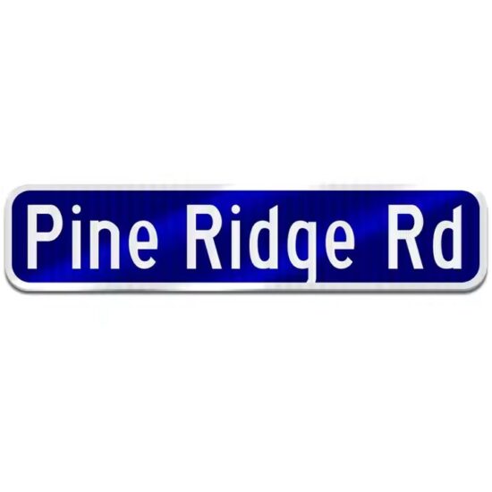 Custom Reflective Aluminum Street Name Sign for Roadside Use