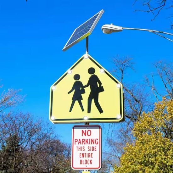Custom Reflective Traffic Safety Sign for School Zone Area