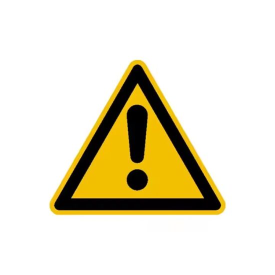 Custom Reflective Traffic Safety Warning Sign Installed on Roadside