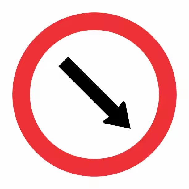Custom Reflective Aluminum Turn Road Sign