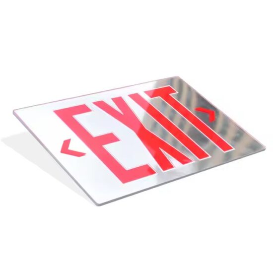 Custom Emergency Exit Signs – Red and Green Directional Signs
