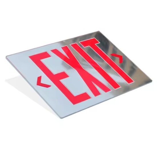 Custom Emergency Exit Signs – Red and Green Directional Signs