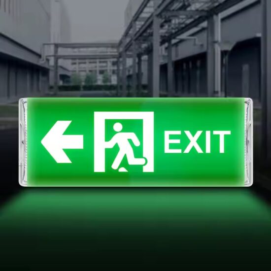 LED Fire Emergency Exit Sign with Backup Battery for Safety Compliance