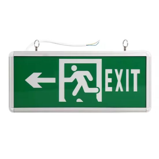 LED Fire Emergency Exit Sign with Backup Battery for Safety Compliance
