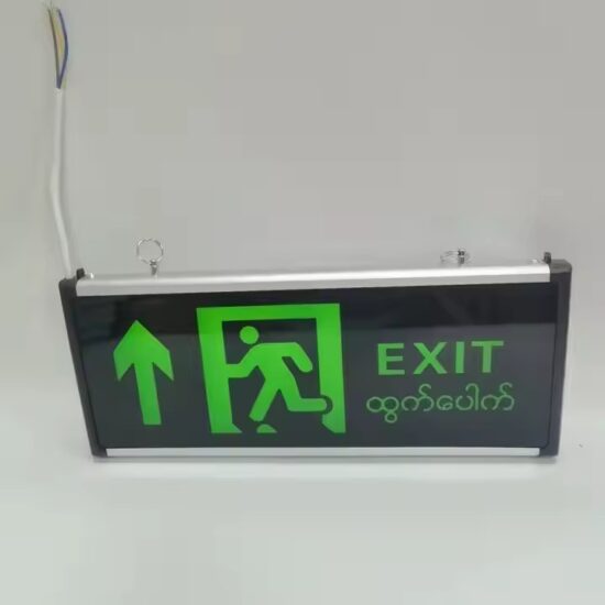 Custom LED Emergency Exit Sign with Integrated Lighting