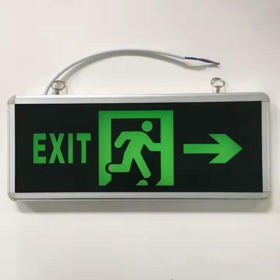 Custom LED Emergency Exit Sign with Integrated Lighting