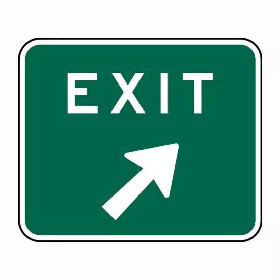Custom Reflective Metal Road Safety Direction Sign Installed on Highway