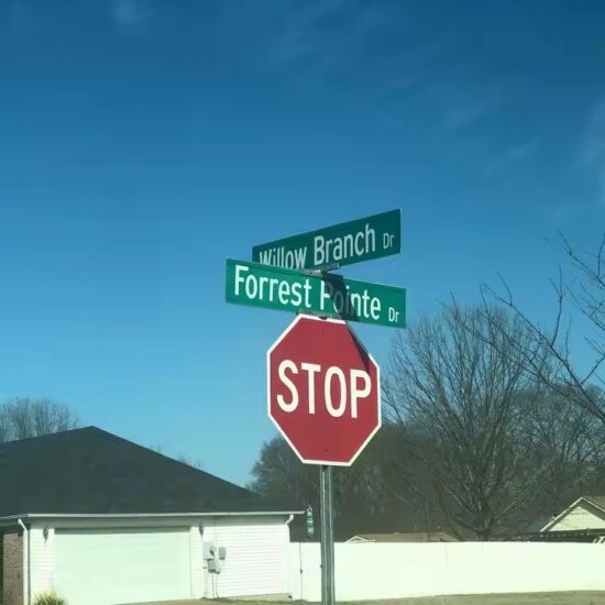 Custom Reflective Street Name Sign for Road Use